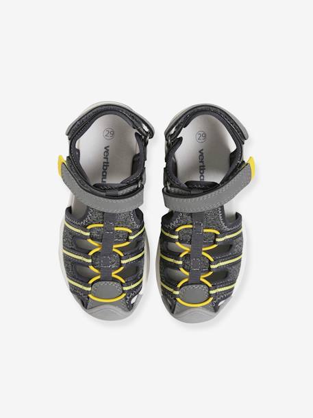 All-terrain sandalen voor jongens grijs+marine - vertbaudet enfant 