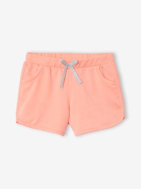 Sportshort voor meisjes DONKER MARINE+roze+terracotta - vertbaudet enfant 