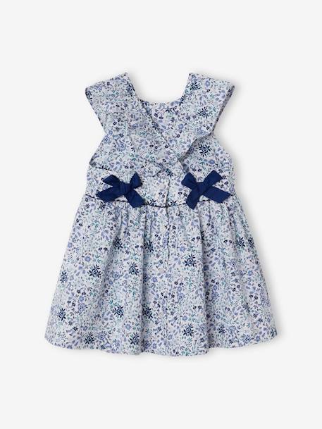 Feestelijke babyjurk met bloemen wit met print - vertbaudet enfant 