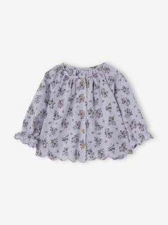 Baby-Overhemd, blouse-Bedrukte babyblouse