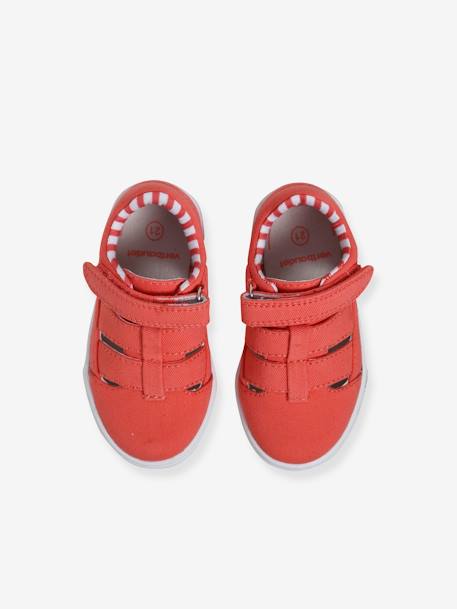 Stoffen zomerschoenen babymeisje koraal - vertbaudet enfant 