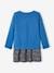 Set jurk + cardigan voor meisje ivoor met print+oceaanblauw - jurk met bloemen+smaragdgroen+zachtpaars - vertbaudet enfant 