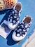 Linnen klittenband sneakers meisje marineblauw - vertbaudet enfant 