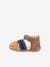 Leren sandalen jongensbaby Bigbazar 2 Iconique Biboo KICKERS® CAMEL ORANJE BLAUW - vertbaudet enfant 