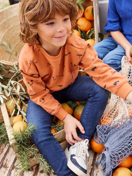 Jongensjeans Superflex onbewerkt denim+stone - vertbaudet enfant 