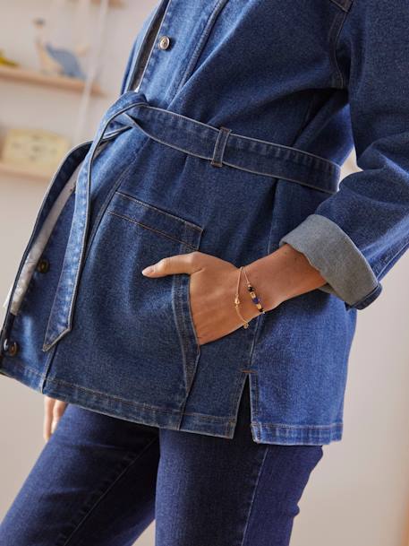 Denim meegroeijasje voor tijdens en na de zwangerschap Denim - vertbaudet enfant 