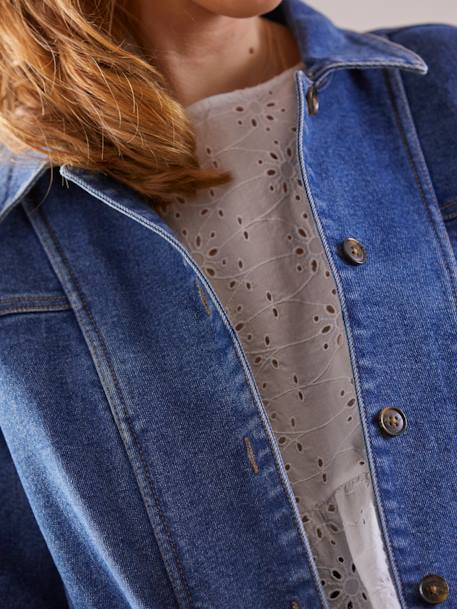 Denim meegroeijasje voor tijdens en na de zwangerschap Denim - vertbaudet enfant 