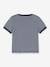 Gestreept t-shirt baby milleraies korte mouwen PETIT BATEAU in biokatoen marineblauw gestreept wit - vertbaudet enfant 