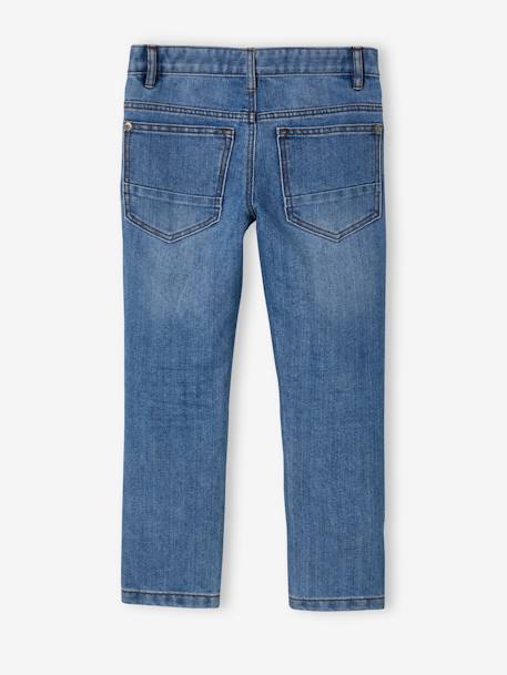 Onverwoestbare rechte jeans jongens denim stone+denimgrijs+onbewerkt denim - vertbaudet enfant 