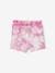 Korte broek voor baby's met tie and dye effect van molton geel+roze - vertbaudet enfant 