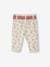 Paperbag broek met riem voor baby lichtbeige met print - vertbaudet enfant 