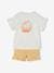 Set shirt en short met vichyruiten voor meisjes ivoor - vertbaudet enfant 