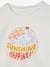 Set shirt en short met vichyruiten voor meisjes ivoor - vertbaudet enfant 