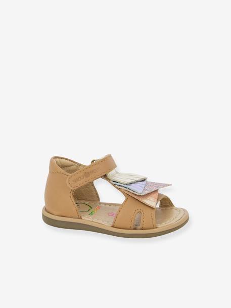 Meisjessandalen Tity Falls - Atlant SHOO POM® camel/koraal - vertbaudet enfant 