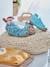 Slofjes babyjongen van bedrukt stof Blauwe caravanprint - vertbaudet enfant 