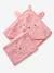 Babybadcape met capuchon en geborduurde dieren blauw+roze+WIT - vertbaudet enfant 