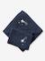 Badcape + washand personaliseerbaar Oeko-Tex® framboos+marine+medium blauw+oker+poederroze+wit+zeegroen - vertbaudet enfant 