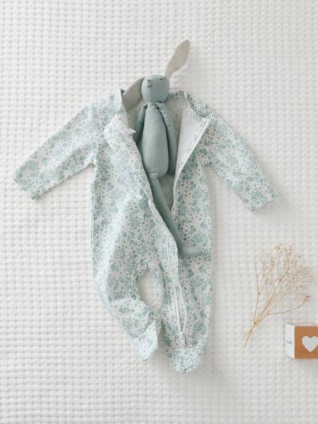 Set van 3 babypyjama's in jersey met ritssluiting set ivoor - vertbaudet enfant 