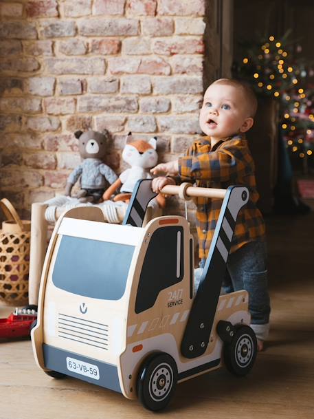 Loopwagentje Vrachtauto beige - vertbaudet enfant 