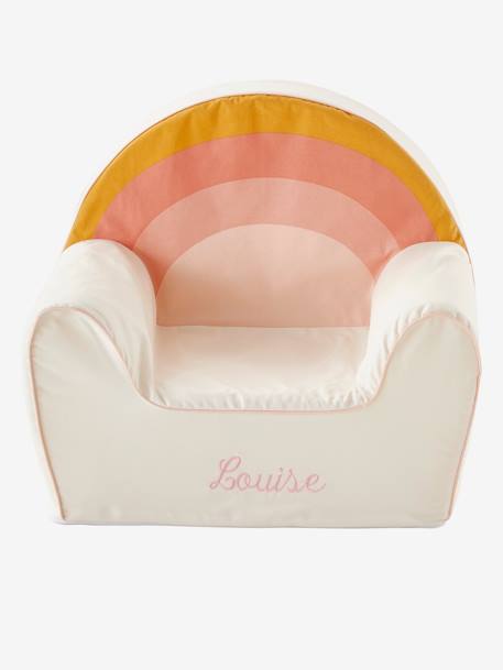 Personaliseerbare schuimrubberen regenboogfauteuil WIT - 11-0602 TCX - vertbaudet enfant 