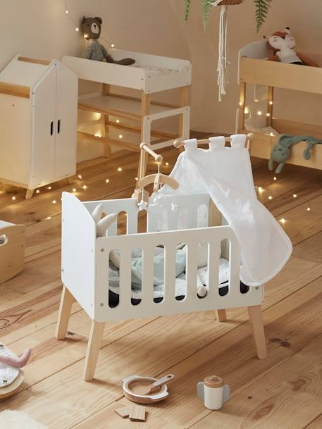 Mobiel voor houten poppenbed wit - vertbaudet enfant 