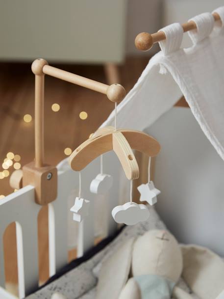 Mobiel voor houten poppenbed wit - vertbaudet enfant 