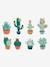 Cactus-stickers groen/meerkleurig - vertbaudet enfant 