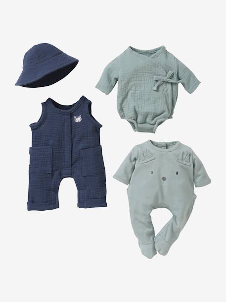 Jongenspoppenkleertjes blauw+meerkleurig - vertbaudet enfant 