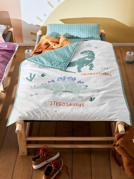 Personaliseerbare slaapset kleuterschool MINILI DINOS groen - vertbaudet enfant 