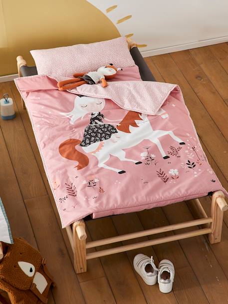 Aanpasbare set middagslaapje MINILI PRINCESSE NATURE roze - vertbaudet enfant 