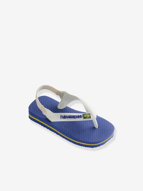 Teenslippers voor baby Brasil Logo II HAVAIANAS blauw+marine - vertbaudet enfant 