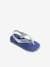 Teenslippers voor baby Brasil Logo II HAVAIANAS blauw+marine - vertbaudet enfant 