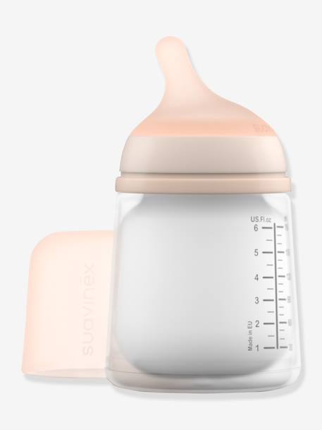 Set fles Zero.Zero + speen SUAVINEX roze nude - vertbaudet enfant 