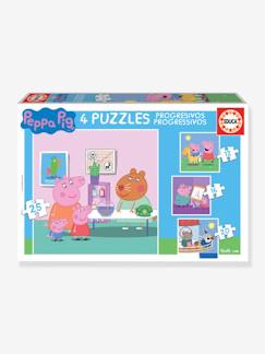 Speelgoed-Educatief speelgoed-4 progressieve puzzels Peppa Pig - EDUCA