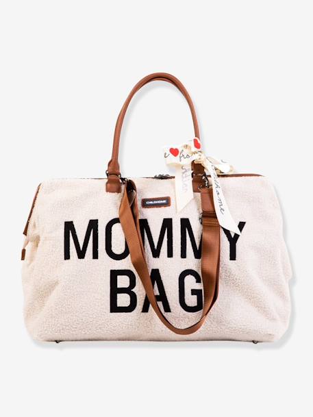 Grote luiertas Mommy Bag Teddy - CHILDHOME BEIGE+ecru - vertbaudet enfant 