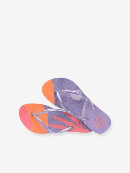 Teenslippers voor kinderen Slim Palette Glow HAVAIANAS lila - vertbaudet enfant 