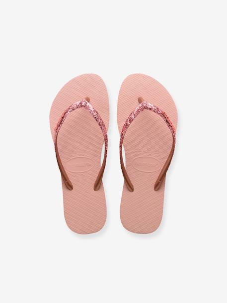 Teenslippers voor kinderen Slim Glitter II HAVAIANAS roze - vertbaudet enfant 