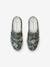 Slip-on sneakers voor jongens kaki met tropische print - vertbaudet enfant 