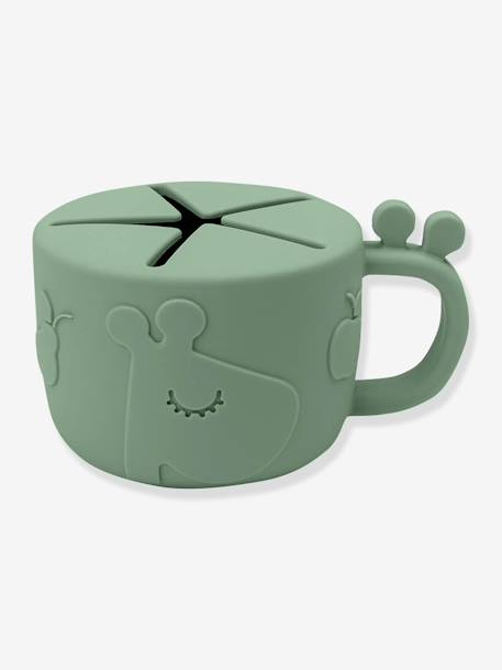 DONE BY DEER Peekaboo Raffi siliconen snack beker groen - vertbaudet enfant 