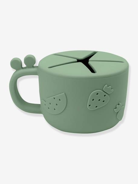 DONE BY DEER Peekaboo Raffi siliconen snack beker groen - vertbaudet enfant 