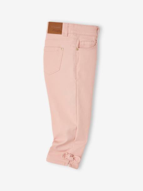 Geknoopte Capri meisjesbroek perzik+roze - vertbaudet enfant 