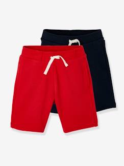 Jongens-Short-Set met 2 jongensbermuda's van molton