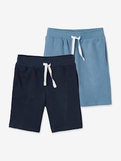 Jongens-Short-Set met 2 jongensbermuda's van molton