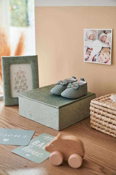 Cadeaukoffer frame + fluwelen compartiment box groen - vertbaudet enfant 