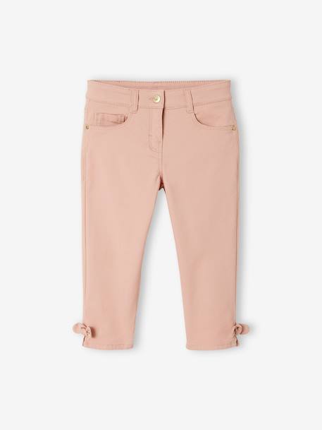 Geknoopte Capri meisjesbroek perzik+roze - vertbaudet enfant 