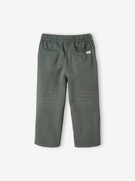 Onverwoestbare pantalon die kan worden omgevormd tot jongesbermuda GRIJSGROEN+MARINEBLAUW - vertbaudet enfant 