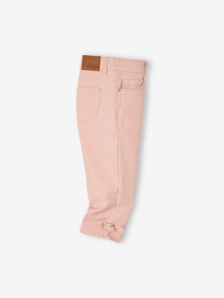 Geknoopte Capri meisjesbroek perzik+roze - vertbaudet enfant 