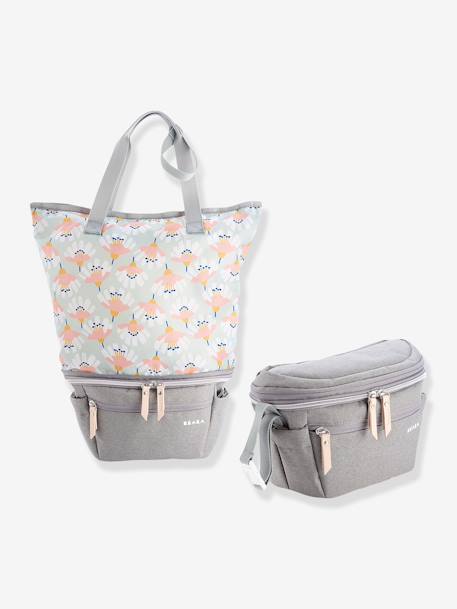 BEABA Biarritz Stroller Organiser Pouch transformeerbaar in een tas Heidegrijs - vertbaudet enfant 