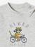 Decoratief T-shirt babyjongen grijs gechineerd+vanille - vertbaudet enfant 