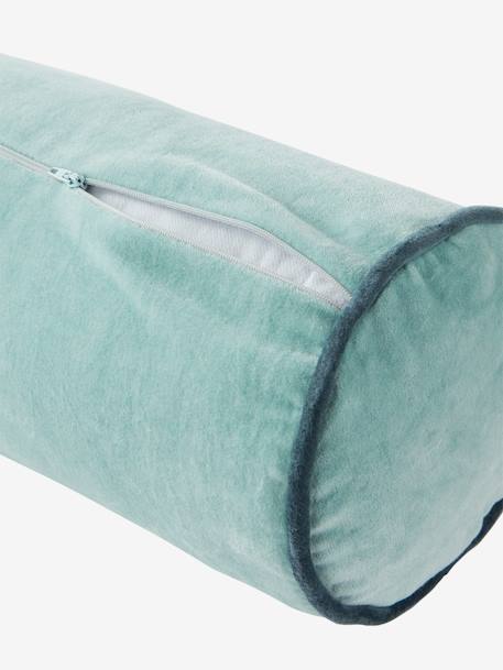 Fluwelen bolster blauw+roze - vertbaudet enfant 